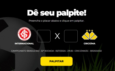 Bolão Bistek: Dê seu palpite para Inter x Tigre