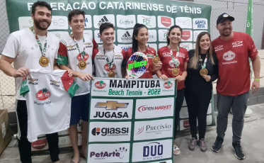 Mampituba é campeão Catarinense de Beach Tennis 2022