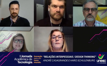 Design Thinking e Relações Interpessoais: assuntos da Jornada de Acadêmica de Tecnologia da Unesc
