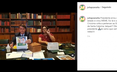 Júlia e os Bolsonaro: live do Eduardo, recado do Jair