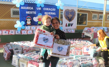 LBV promove ação de entrega de cobertores