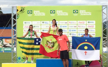 Larissa é campeã brasileira nos Jogos Escolares da Juventude