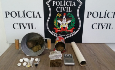 Homem é preso com cocaína e maconha