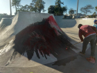 Skatepark recebe manutenção depois de pista ser pichada