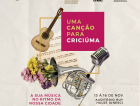 Festival Uma Canção para Criciúma começa nesta quarta-feira