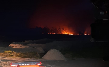 Incêndio atinge área de reflorestamento no Morro dos Conventos