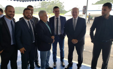 Ministro já em Santa Catarina. À tarde em Criciúma