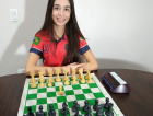 Atleta de Içara é campeã brasileira de Xadrez escolar online 2020