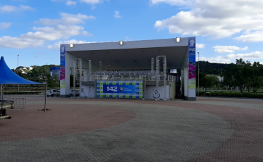 Últimos ajustes para o Festival Solidário em Criciúma