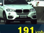Carro flagrado a 191 km/h na BR-101 Sul