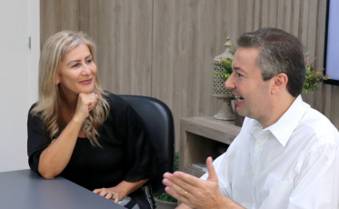 Candidato a vice em 2018, Napoleão visita a Unesc