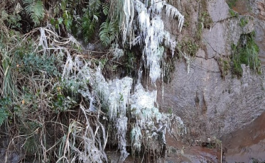 Mais um município do Sul do estado registra neve (VÍDEO)