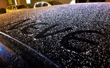 Madrugada com neve em São Joaquim