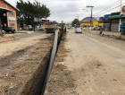 Casan executa obras de emissário na Avenida Santos Dumont