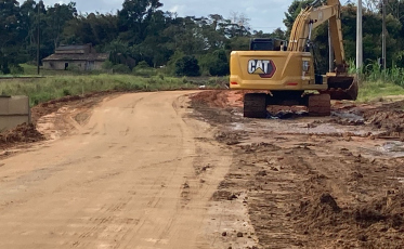 Pavimentação da Rodovia dos Trilhos é retomada nesta sexta-feira