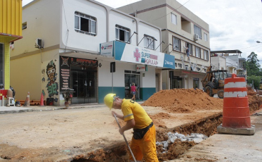 Obras de saneamento chegam a 80% em Lauro Müller