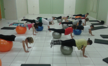 Aula de pilates é uma das novidades da Satc em 2019