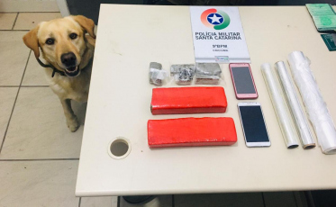 Preso com um quilo de maconha na Linha Batista