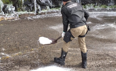 SC-390 segue bloqueada na Serra do Rio do Rastro