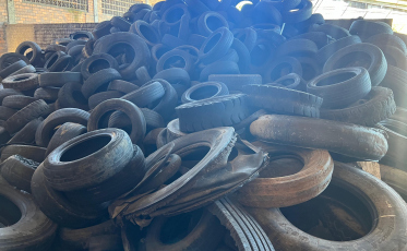 Campanha ambiental arrecada mais de 2 mil pneus em Siderópolis