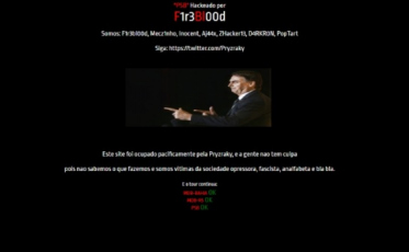 Site do PSB é hackeado com foto de Bolsonaro