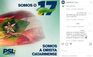 PSL compartilha e polemiza: 