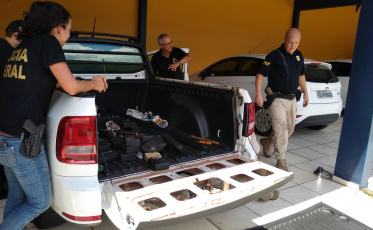 Caminhonete de Sombrio é apreendido com 30 quilos de crack