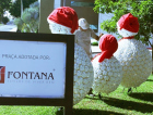 A chegada do Papai Noel da Fontana