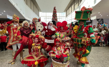 Fim de semana natalino no Nações Shopping, com Parada de Natal e apresentações de dança e coral