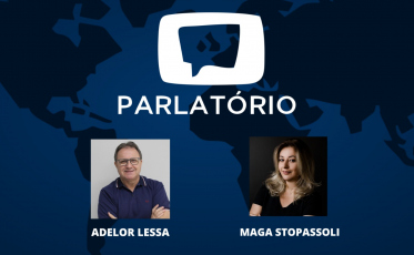Adelor Lessa e Maga Stopassoli recebem Silvia Zanette e Zuleide Herrmann no Parlatório