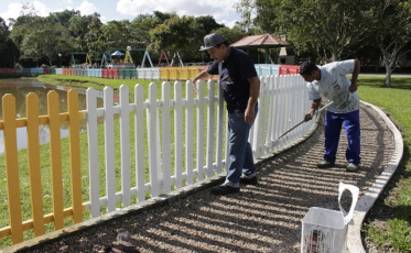Parque São Francisco de Assis recebe melhorias em Forquilhinha
