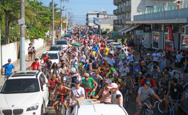 A solidariedade andou de bicicleta