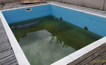 Segue a questão da piscina abandonada no Rio Maina