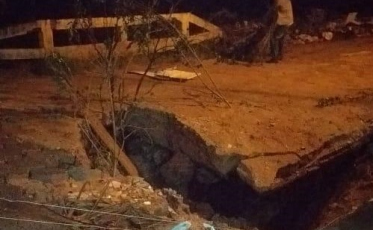 Chuva volta a causar estragos em Sangão