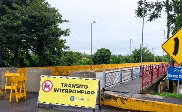 Ponte da Barranca fica interditada até maio