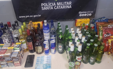 Quarteto é preso em Siderópolis após fuga e furto de posto em Criciúma