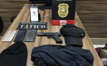 Um capturado por roubos em sequência em Imbituba