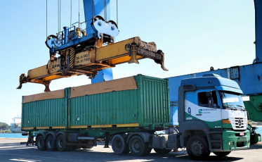 Realizado teste de contêiner de Granel Sólido em Imbituba