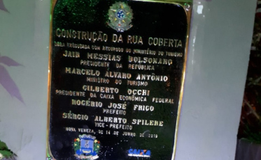 Caixa Federal contorna o caso da placa em Nova Veneza