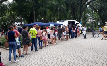 Febre amarela: 2 mil vacinados no Dia D em Criciúma