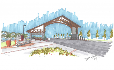 Prefeito autoriza uma praça ao lado do pórtico em Forquilhinha