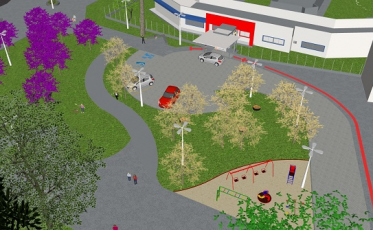 Praça da Chaminé ganha árvores nativas e nova iluminação pública