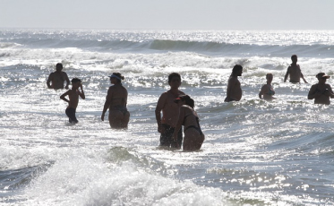 Nas praias, o melhor fim de semana