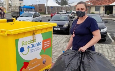 Ação “Recicla Junto” leva consciência ambiental ao litoral catarinense