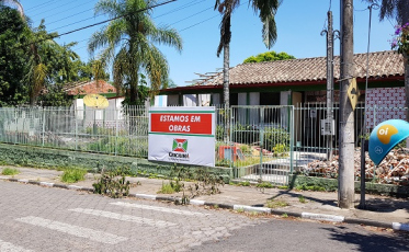 Obras avançam na escola Luiz Lazzarin
