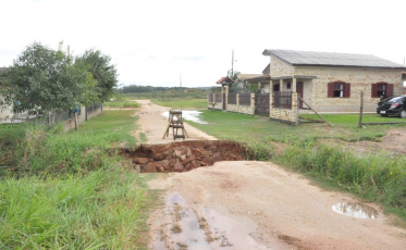 Problemas a resolver no Rincão após a chuva