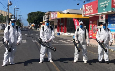 Rincão reforça trabalho de limpeza nas ruas
