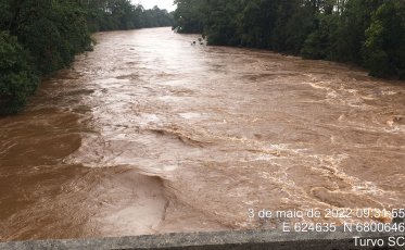 Turvo monitora situação diante da chuva intensa