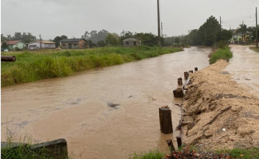 Içara possui oito pontos em monitoramento por conta da chuva