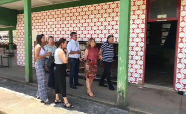 Prefeito em exercício visita reforma da escola Luiz Lazzarin